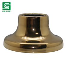 Golden E27 Ceramic Wall Socket with Screw Invisible